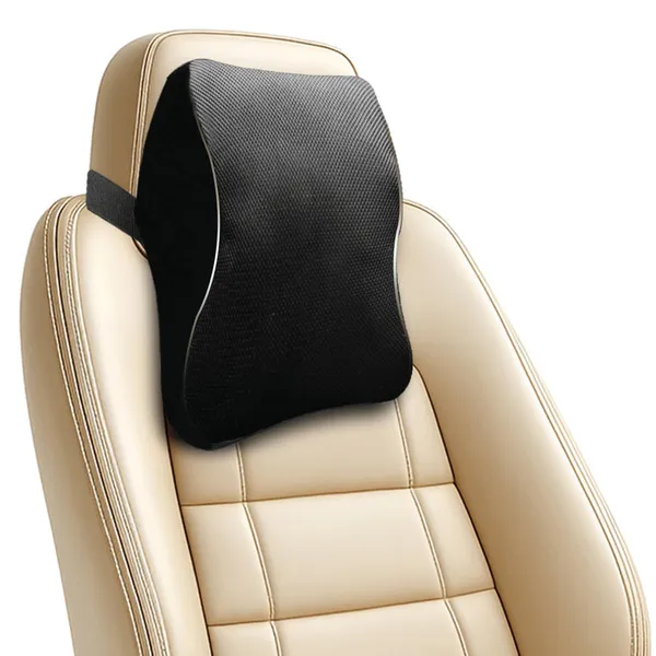 Black_Memory_Foam_Car_Neck_Rest_Pillow_Set_Of_2_For_Cervical_Support