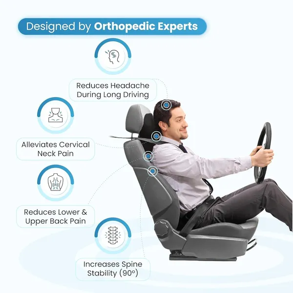 Black_Memory_Foam_Car_Neck_Rest_Pillow_Set_Of_2_For_Cervical_Support