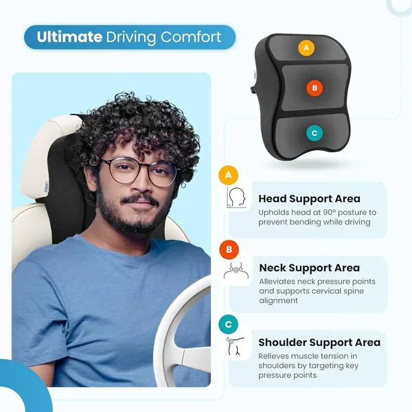 Black_Memory_Foam_Car_Neck_Rest_Pillow_Set_Of_2_For_Cervical_Support