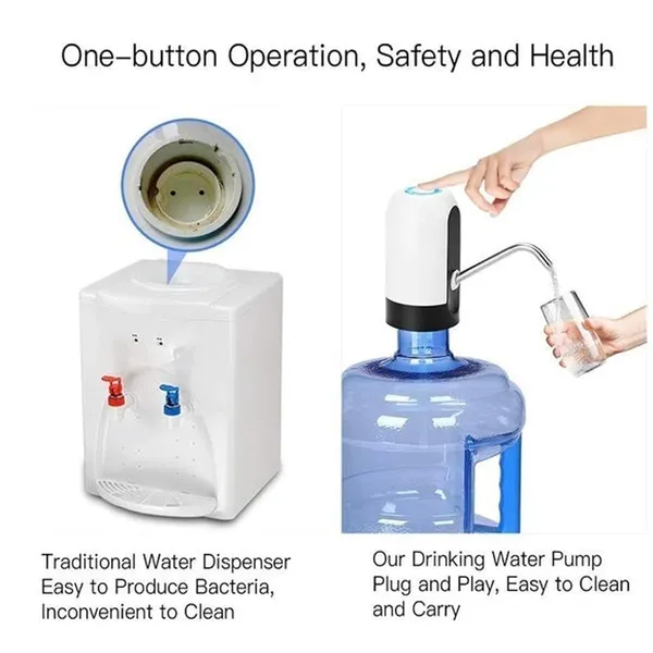White_Abs_Automatic_Wireless_Water_Dispenser_Pump_4_W_For_20_Litre_Bottle