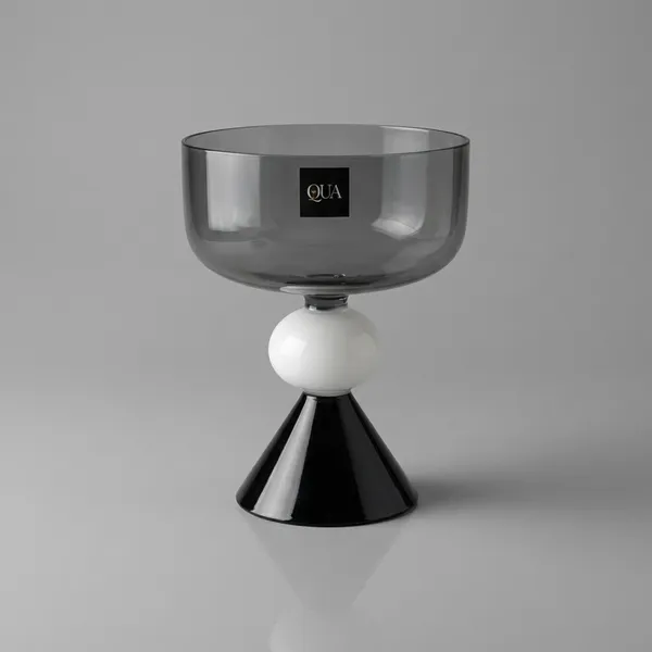Modern_Geometric_Cocktail/_Mocktail__Coupe__Glass/_Glass_Bowl_With_Black_And_White_Pedestal_Base_|_300_Ml