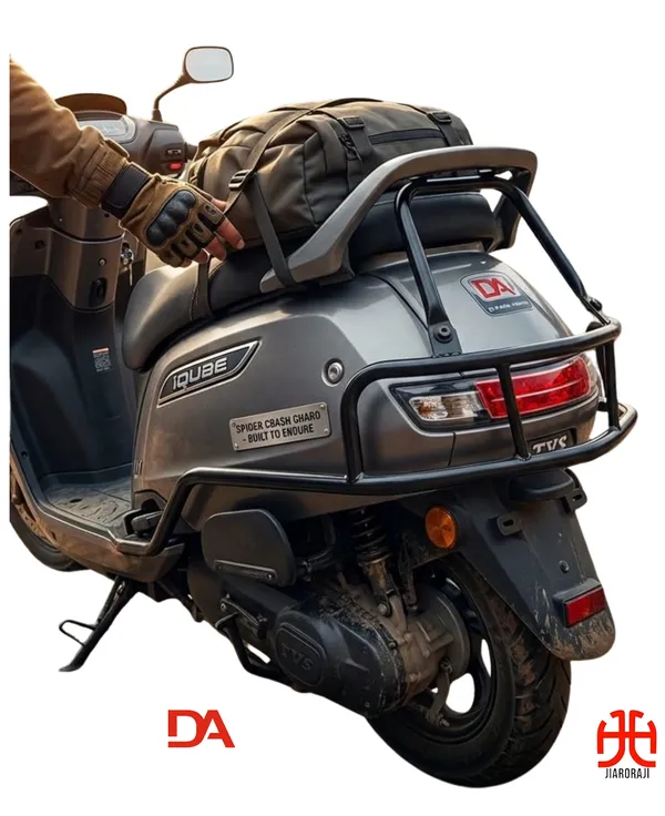 TVS_iQUBE_Crash_Guard_(Black_Motta_Pipe)