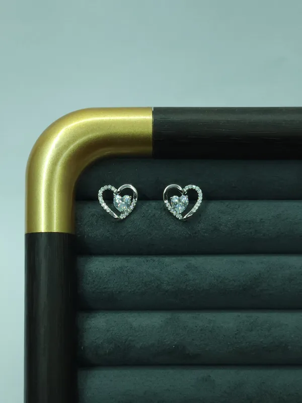 Silver_Valentina_Radiant_Heart_Studs_For_Women
