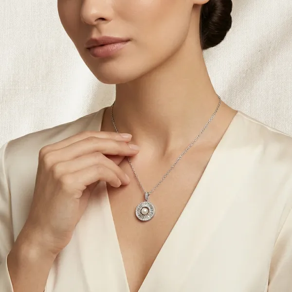 Silver_Imperial_Pearl_Halo_Necklace_For_Women