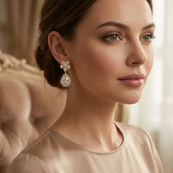 Gold_Bloom_Halo_Drop_Earrings_For_Women