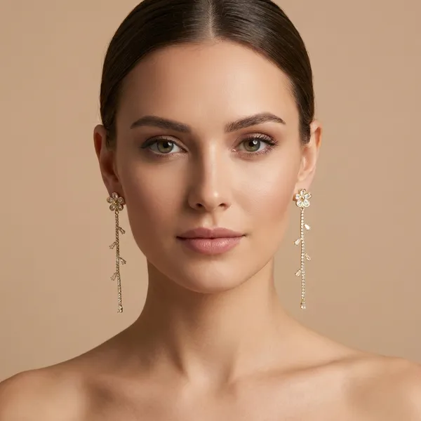 Gold_Bloom_Vine_Drop_Earrings_For_Women