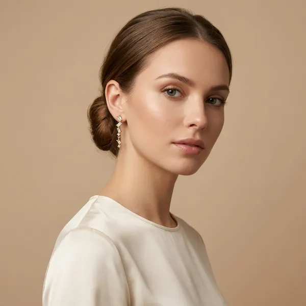 Gold_Baguette_Crawler_Drop_Earrings_For_Women