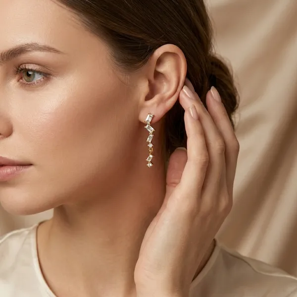 Gold_Baguette_Crawler_Drop_Earrings_For_Women