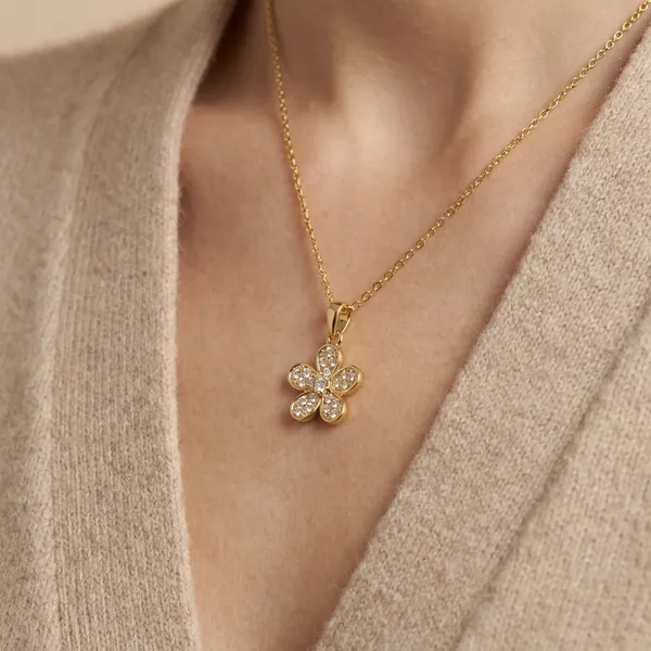 Gold_Aurelia_Bloom_Pendant_Necklace_For_Women