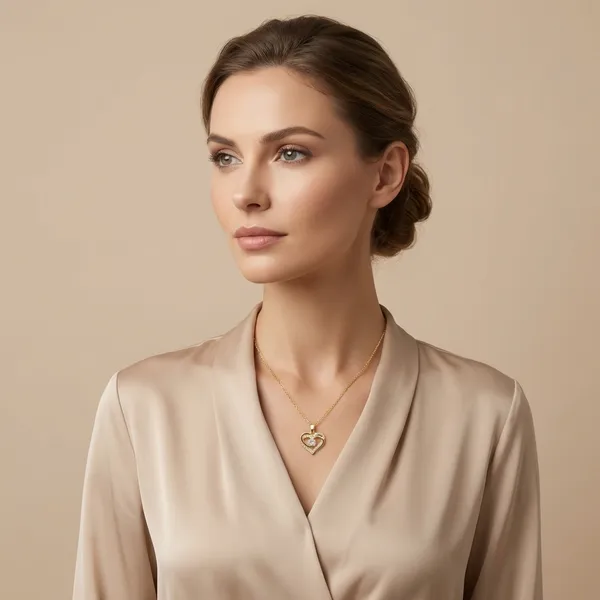 Gold_Amoria_Heart_Pendant_Necklace_For_Women