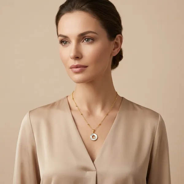 Gold_Halo_Circle_Pendant_Necklace_For_Women