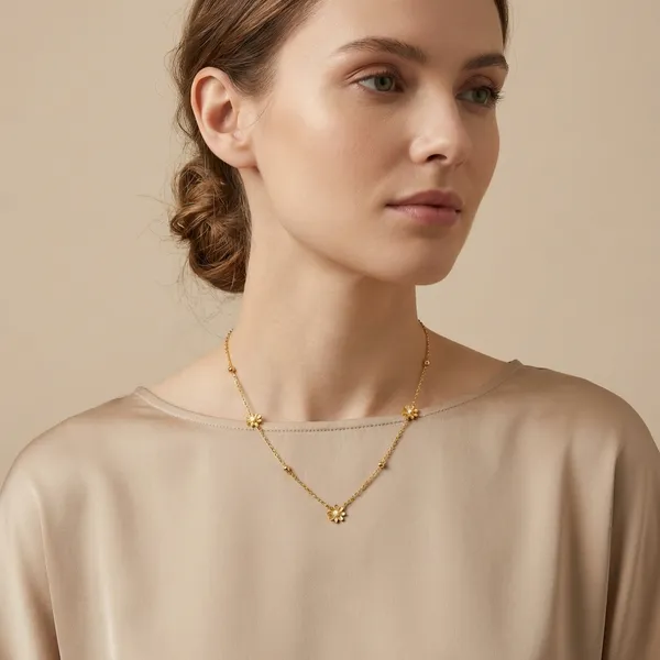 Gold_Daisy_Bloom_Station_Necklace_For_Women