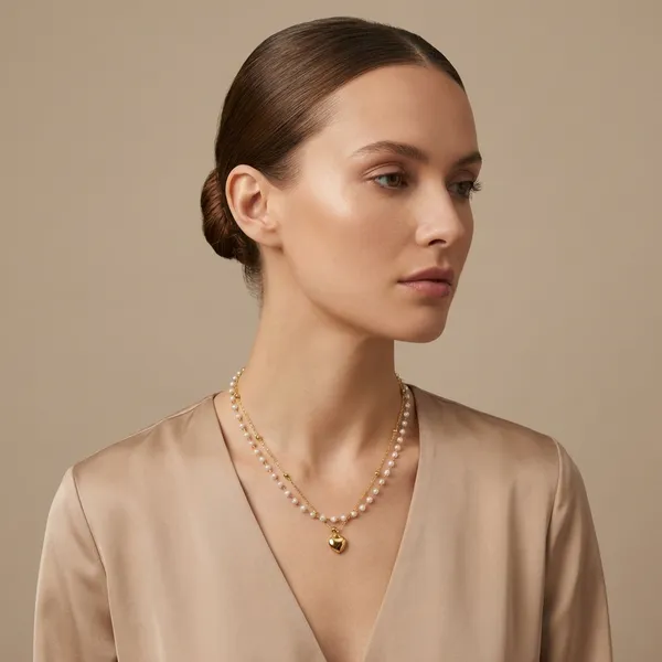 Gold_Aurelia_Layered_Pearl_Heart_Necklace_For_Women
