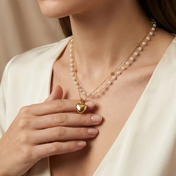 Gold_Aurelia_Layered_Pearl_Heart_Necklace_For_Women