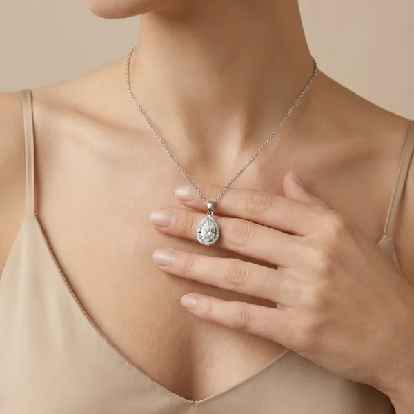 Silver_Aurora_Teardrop_Crystal_Necklace_For_Women