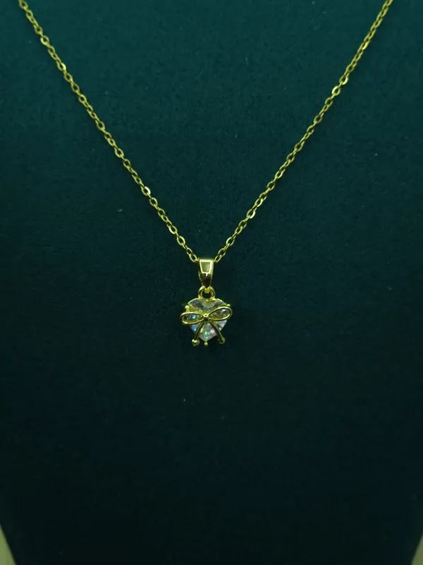 Gold_Elara_Crystal_Bow_Pendant_Necklace_For_Women