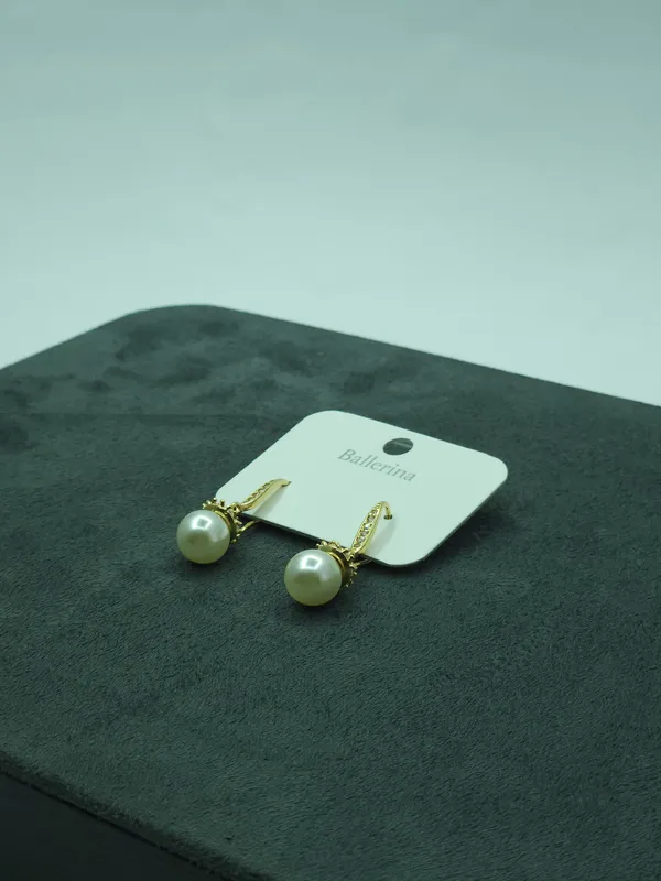 Gold_Pearl_Crown_Hook_Drop_Earrings_For_Women