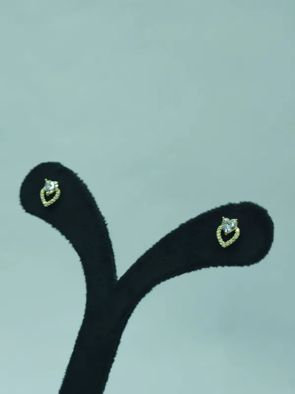 Gold_Heart_Drop_Halo_Studs_For_Women