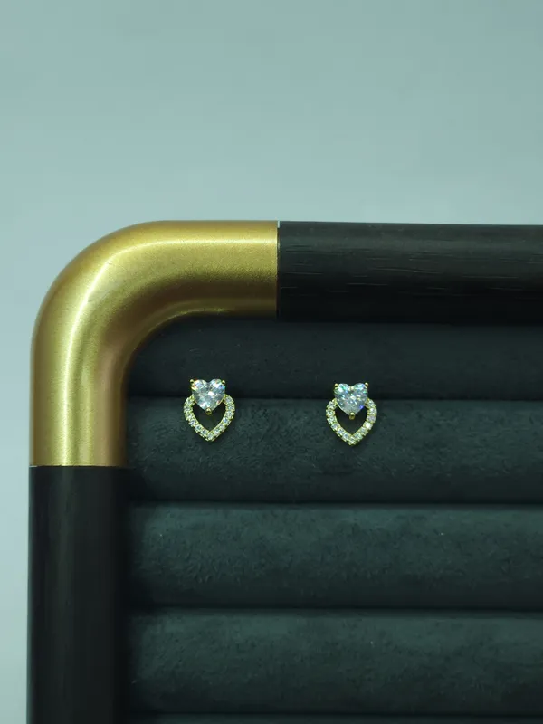 Gold_Heart_Drop_Halo_Studs_For_Women