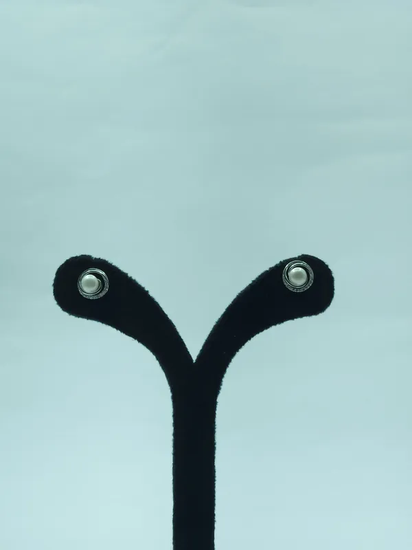 Silver_Elara_Halo_Pearl_Studs_For_Women