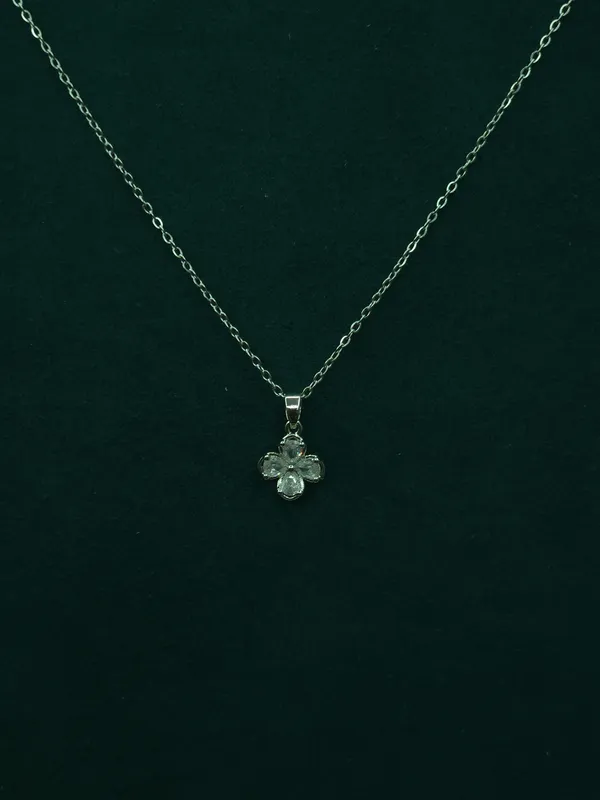 Silver_Celina_Crystal_Flower_Necklace_For_Women
