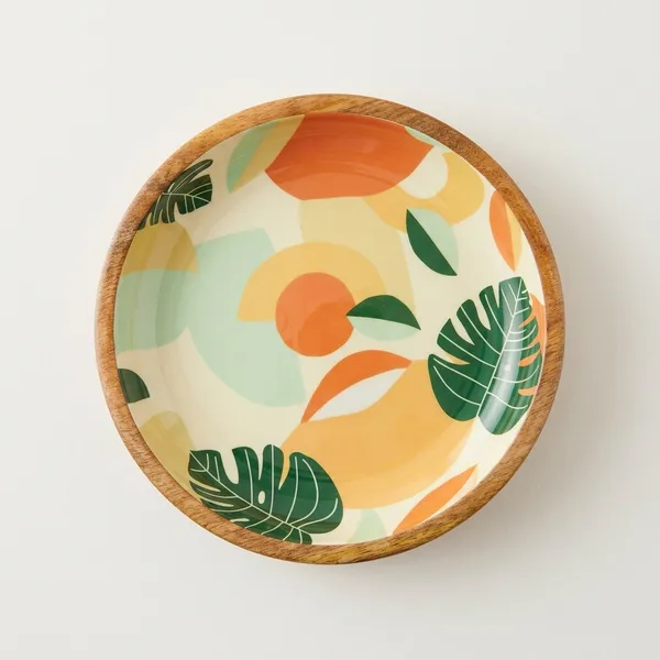 Mango_Wood_Tropical_Leaf_Print_Decorative_Serving_Bowl