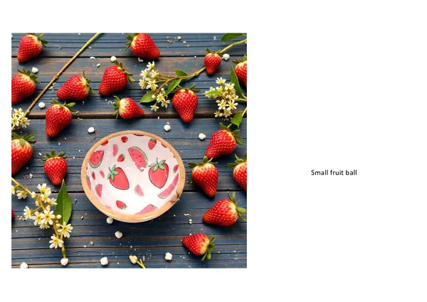 Wood_Decorative_Strawberry_Print_Serving_Bowl