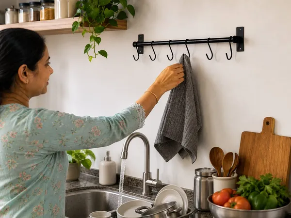 Stainless_Steel_Modern_Wall_Mounted_Kitchen_Towel_Hanger