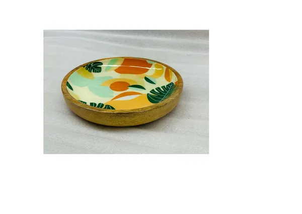 Mango_Wood_Tropical_Leaf_Print_Decorative_Serving_Bowl