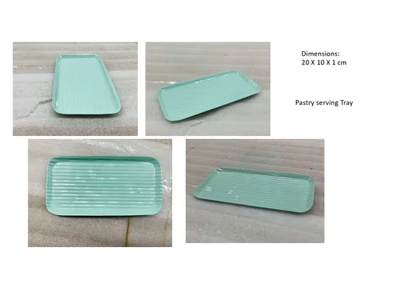 Powder_Coated_Metal_Mint_Green_Rectangular_Pastry_Serving_Tray
