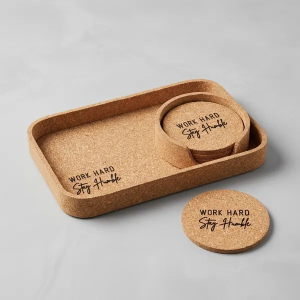 Cork_Mdf_Motivational_Text_Desk_Organizer_Tray_With_Coasters