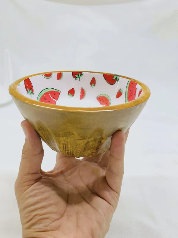Wood_Decorative_Strawberry_Print_Serving_Bowl