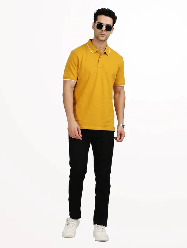 Men_Cotton_Polo_With_Tipping_Mustard_Yellow