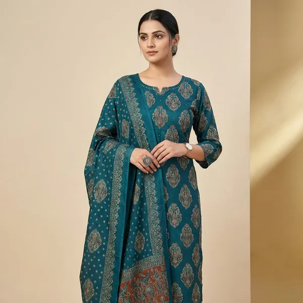 Sea_Blue_Cotton_Anarkali_For_Women