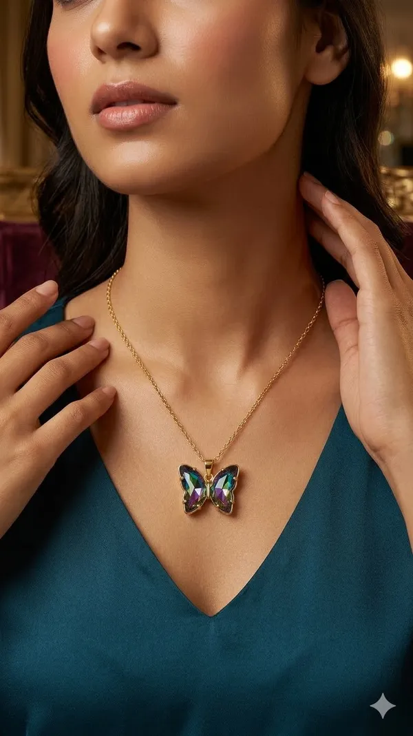 Gold_Stainless_Steel_Pendant_Necklace_For_Women