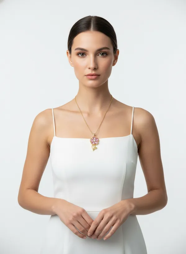 Gold_Stainless_Steel_Pendant_Necklace_For_Women