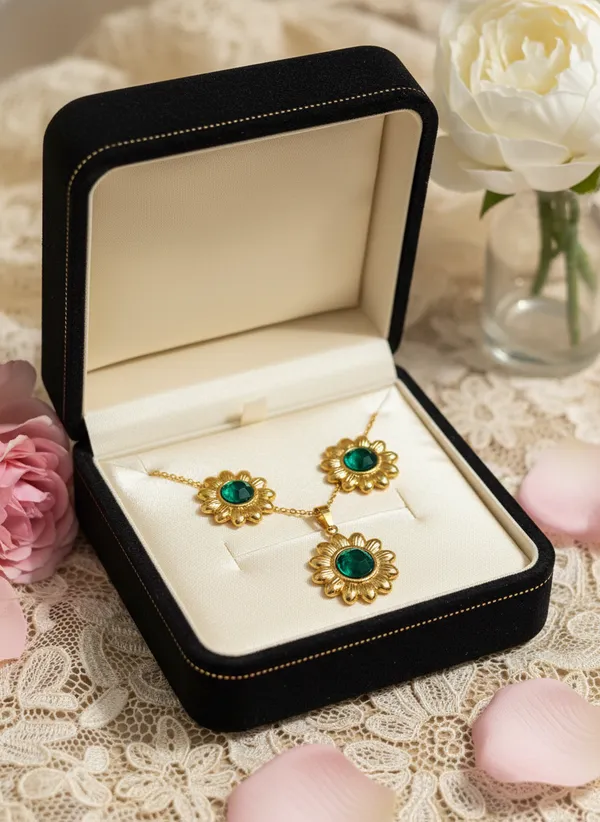 Gold_Alloy_Jewelry_Set_For_Women