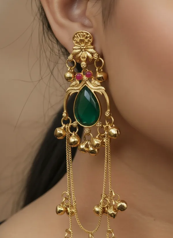 Multicolor_Alloy_Drop_Earrings_For_Women