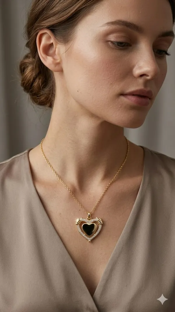 Gold_Stainless_Steel_Pendant_Necklace_For_Women