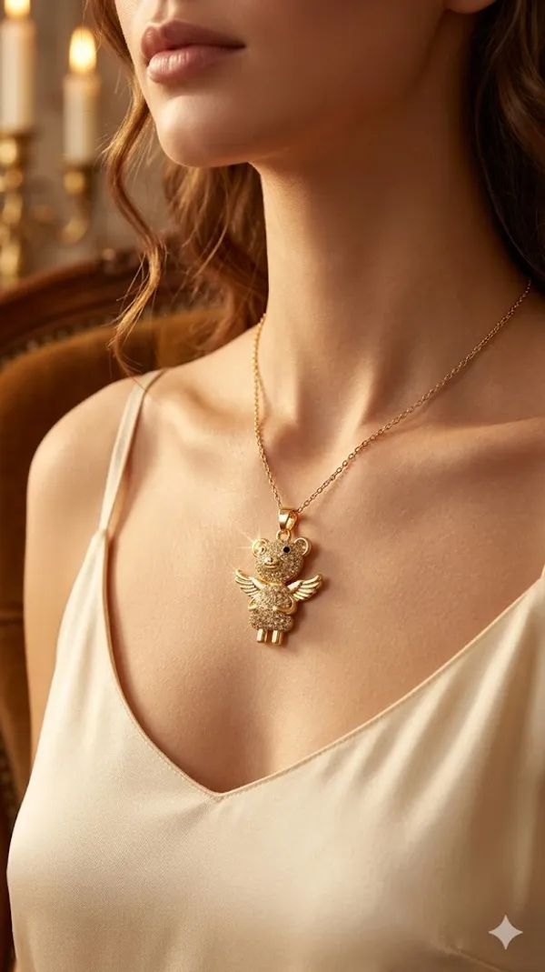 Gold_Stainless_Steel_Pendant_Necklace_For_Women