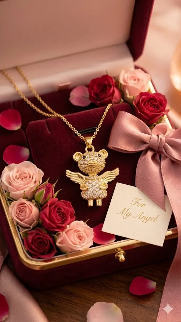 Gold_Stainless_Steel_Pendant_Necklace_For_Women