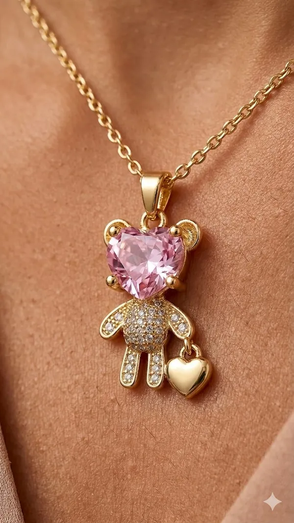 Gold_Stainless_Steel_Pendant_Necklace_For_Women