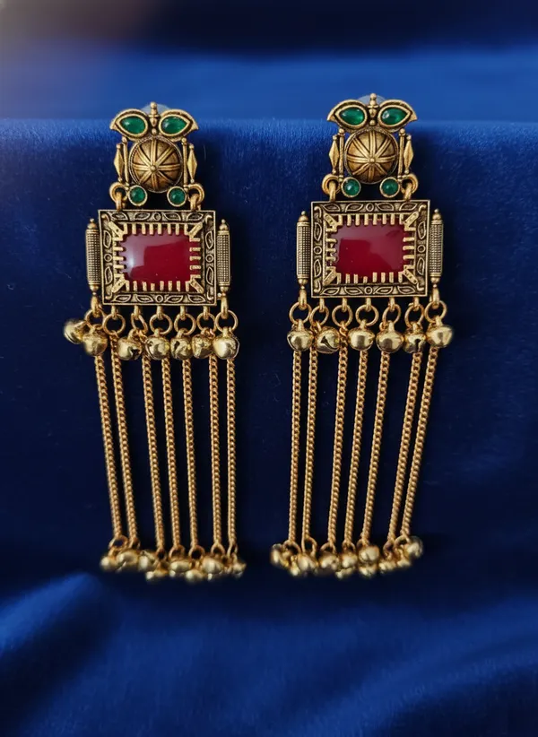 Multicolor_Alloy_Tassel_Earrings_For_Women