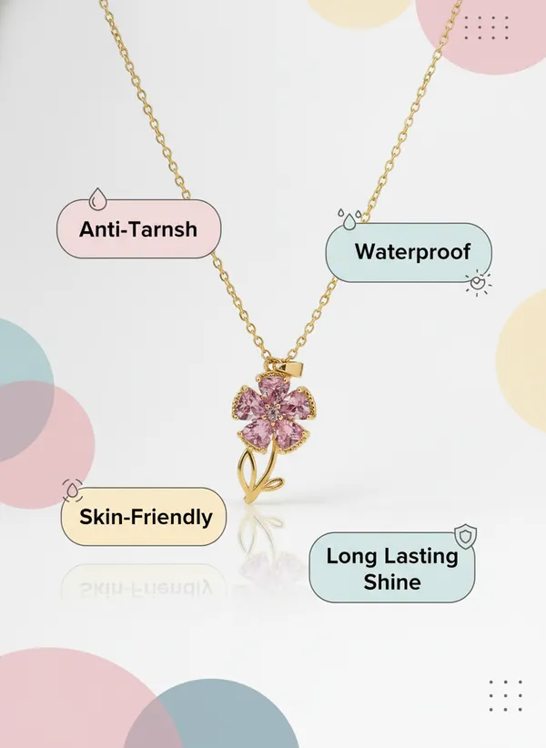Gold_Stainless_Steel_Pendant_Necklace_For_Women