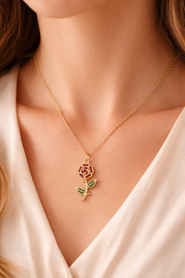 Multicolor_Stainless_Steel_Pendant_Necklace_For_Women