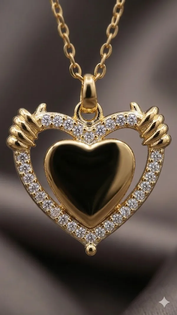 Gold_Stainless_Steel_Pendant_Necklace_For_Women