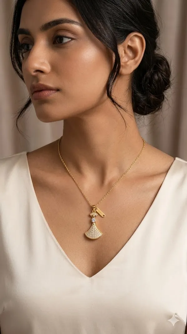 Gold_Stainless_Steel_Pendant_Necklace_For_Women