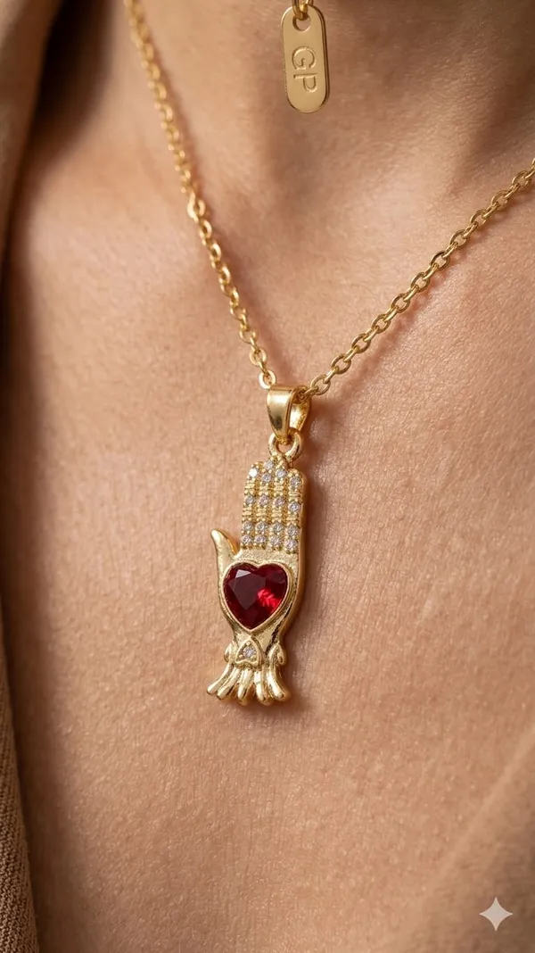 Gold_Stainless_Steel_Pendant_Necklace_For_Women