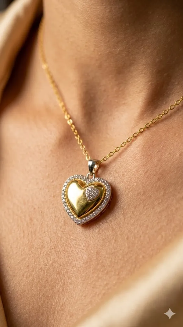 Gold_Stainless_Steel_Pendant_Necklace_For_Women