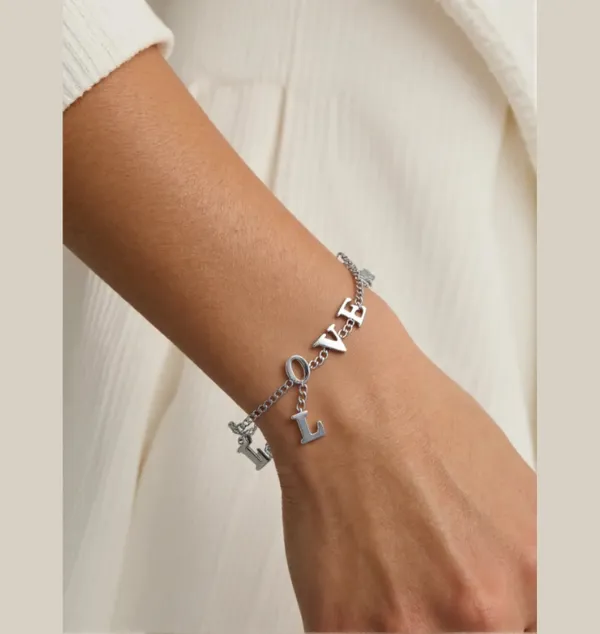 Love_Charm_Bracelet_-_Silver-Tone_Chain_With_Letter_Charms